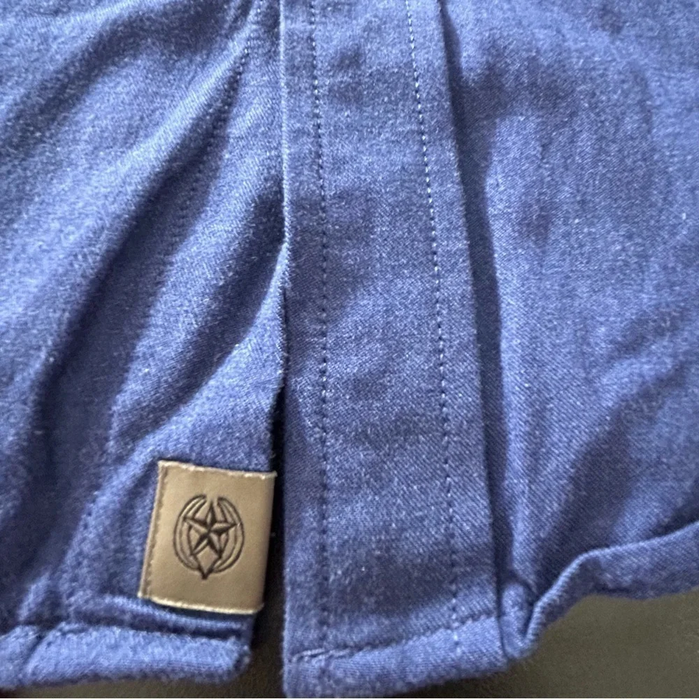 Banana Republic Untucked Slim Fit Men's Button Down Shirt Blue Navy Size XL